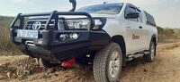 MCC 4x4&nbsp;Bumper Replacement - Post Type Bullbar, Black Powder Coated (POSTHI18)