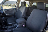 TOUGHER&nbsp;SEAT COVER FORD RANGER T6 2016 - 2022 S/C X/C & D/C 2 X FRONT ONLY WITH DRIVER LUMBER SUPPORT LEVER (SC-FRT6G3FL-2)