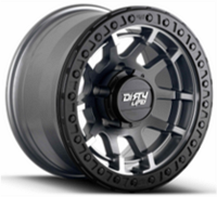 Dirty Life A9318 DT4 Matte Graphite With Black Simulated Ring