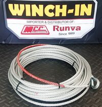 RUNVA Runva Steel Cable for use on a 8000/9500/10000lbs winch: 9.2MM x 26.5M