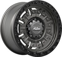 A-LINE Swat Matt Charcoal Grey Black Lip alloy wheels