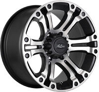A-LINE Granite BKMF Black Machined Face alloy wheels